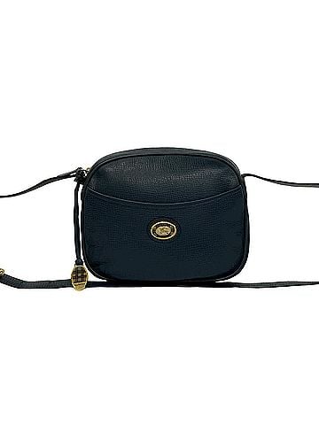 Burberry Burberrys Vintage Shadow Horse Logo Hardware Nova Check Pattern Leather Shoulder Bag Navy 10155 (view 1)