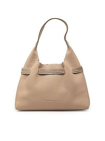 Salvatore Ferragamo Grained Leather Shoulder Bag (view 1)