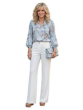 White House Black Market WHBM - Coastal Straight Leg Dress Pants (view 1)