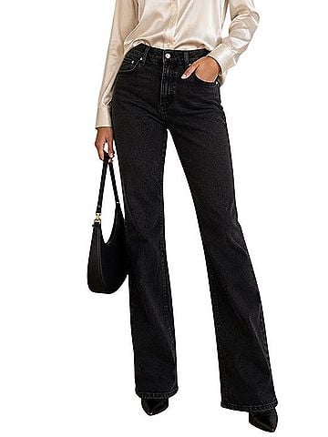 Rag & Bone Mid-Rise Straight/Bootcut Jeans (view 1)