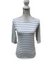 Saint James Stripes White Gray Long Sleeve Top Size 6 - photo 1