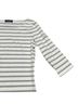 Saint James Stripes White Gray Long Sleeve Top Size 6 - photo 4
