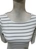 Saint James Stripes White Gray Long Sleeve Top Size 6 - photo 10