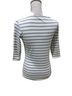 Saint James Stripes White Gray Long Sleeve Top Size 6 - photo 6