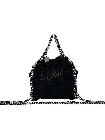 Stella McCartney Stella McCartney Falabella Eco-Leather 2-Way Chain Handbag/Shoulder Bag, Black, 48238 (view 1)