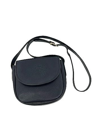 Burberry Burberrys Vintage Shadow Horse Logo Nova Check Leather Mini Shoulder Bag/Sacoche, Navy, 30215 (view 1)
