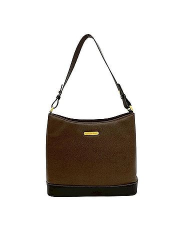 Burberry BURBERRY Vintage Logo Hardware Nova Check Shadow Horse Leather Semi One Shoulder Bag Brown 64771 (view 1)