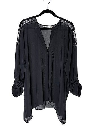 Alice + Olivia 3/4 Sleeve Silk Top (view 1)
