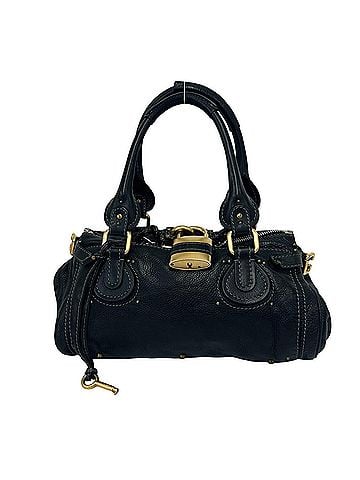 Chloé Chloé Chloe Vintage Paddington Leather Handbag Boston Bag Black 67695 (view 1)