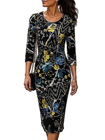 Erdem Allegra Floral Print Jersey Casual Dress (view 1)