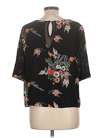 Amour Vert Amour Vert Short Sleeve Silk Top (view 2)