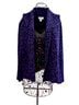 Kmart Animal Print Purple Black Jacket Size M - photo 1