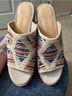 FRYE Stripes Blue Ivory Mule/Clog Size 11 - photo 13