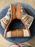 FRYE Stripes Blue Ivory Mule/Clog Size 11 - photo 8