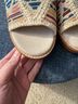 FRYE Stripes Blue Ivory Mule/Clog Size 11 - photo 5