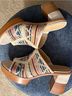 FRYE Stripes Blue Ivory Mule/Clog Size 11 - photo 12