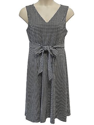 Calvin Klein Gingham Check Midi Dress Casual Dress (view 1)