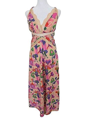 FARM Rio Fairies Sand Slip Maxi Dress Casual Dress (view 2)