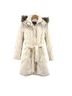 Nine West Chevron-herringbone Ivory Coat Size S - photo 1
