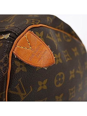 Louis Vuitton Speedy Monogram Canvas Brown Canvas Handbag (view 2)