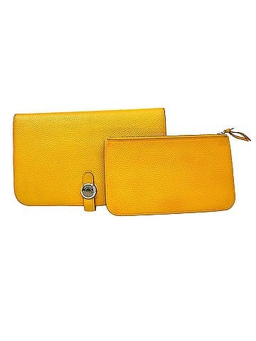Hermès Dogon Duo Combined Leather Yellow Leather Wallets Accessory (view 1)