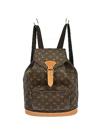 Louis Vuitton Vintage Montsouris Monogram Canvas Brown Canvas Backpack Bag (view 1)