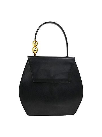 Céline Vintage Leather Black Leather Shoulder Bag Bag (view 1)
