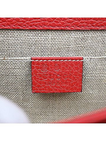 Gucci Interlocking Leather Red Leather Shoulder Bag Bag (view 2)