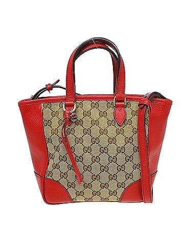 Gucci Bree Tote Gg Canvas With Leather Beige Canvas Handbag (view 1)
