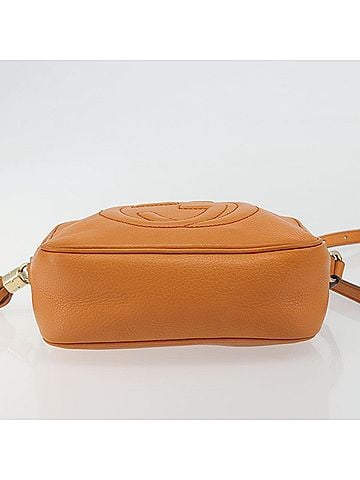 Gucci Soho Disco Leather Orange Leather Shoulder Bag Bag (view 2)