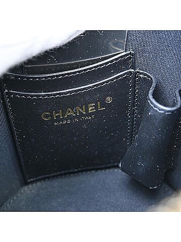 Chanel Side Note Vanity Case Quilted Lambskin Black Leather Shoulder Bag Bag (view 2)