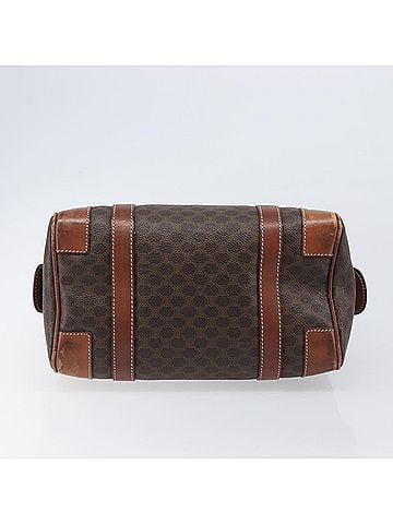 Céline Boston Triomphe Coated Canvas Brown Pvc Handbag (view 2)