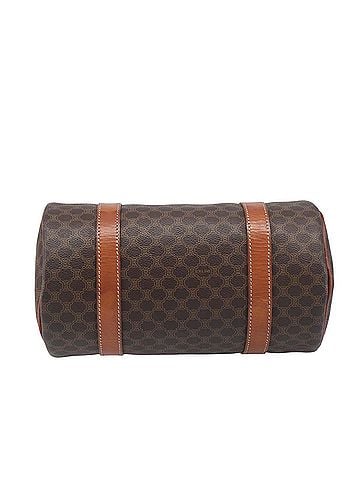 Céline Vintage Macadam Canvas And Leather Brown Pvc Handbag (view 2)