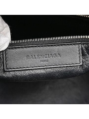 Balenciaga Le Dix Zip Cartable Top Handle Leather Black Leather Handbag (view 2)