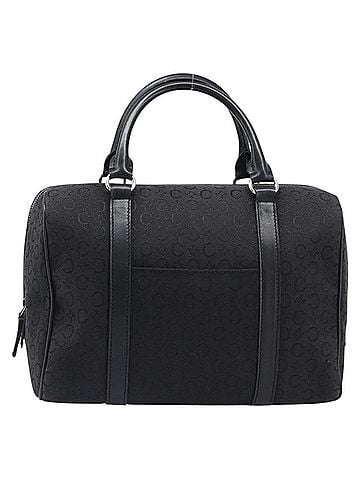 Céline Boston C Macadam Canvas Black Canvas Handbag (view 1)