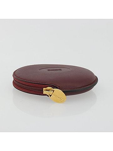 Cartier Must De Leather Burgundy Leather Wallets Accessory (view 2)