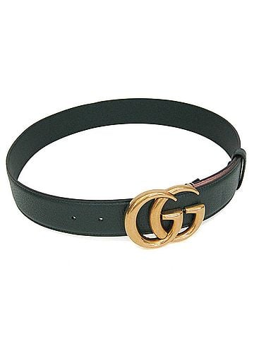 Gucci Gg Marmont Reversible Belt Leather Green Leather Belts Accessory (view 1)