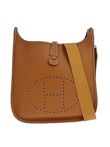 Hermès Evelyne Bag Gen I Togo Gold Leather Handbag (view 1)