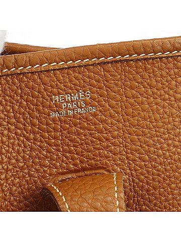 Hermès Evelyne Bag Gen I Togo Gold Leather Handbag (view 2)