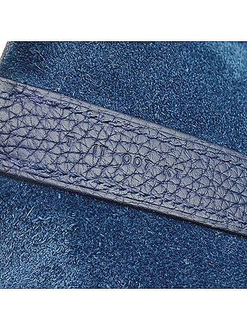 Hermès Picotin Lock Clemence Blue Leather Handbag (view 2)