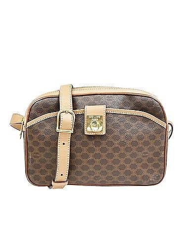 Céline Macadam Leather Brown Pvc Shoulder Bag Bag (view 1)