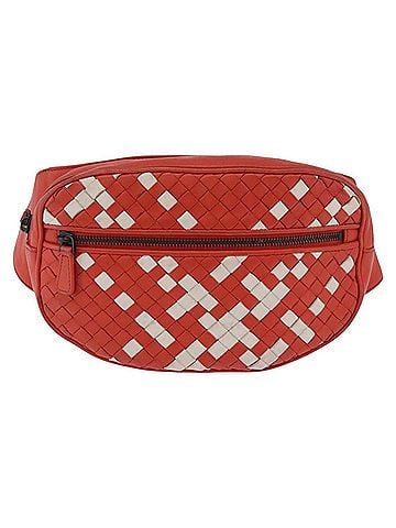 Bottega Veneta Light Waist Intrecciato Leather Red Leather Clutche &amp; Pouche Bag (view 1)