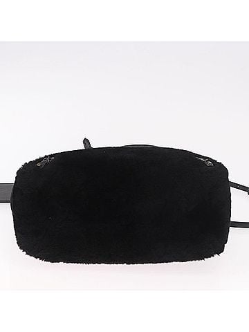 Balenciaga Papier A4 Classic Studs Shearling Black Fur Handbag (view 2)