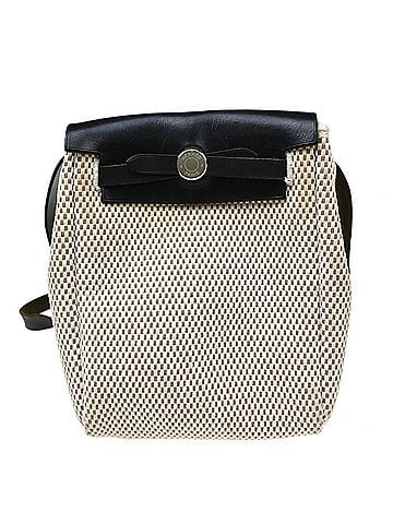 Hermès Herbag Toile And Leather Beige Canvas Handbag (view 1)