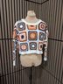 American Eagle Outfitters Retro Bohemian Crochet Crew Neck Sweater Pullover Sweater - photo 9