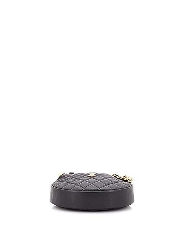 Chanel Double Chain Bow Hobo Pouch Quilted Caviar Mini (view 2)