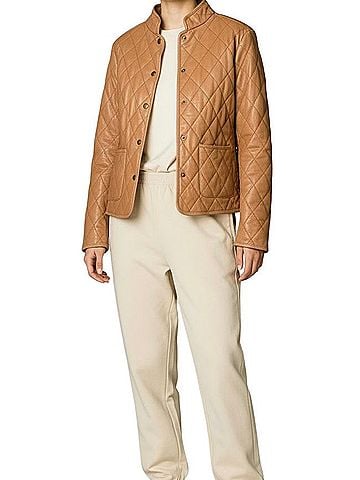 Charter Club Leather Jacket (view 1)