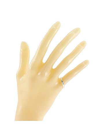 Tiffany & Co. Tiffany &amp; Co. Elsa Peretti ring, sterling silver (925) with diamonds, approximately 2.5g, women's. (view 2)