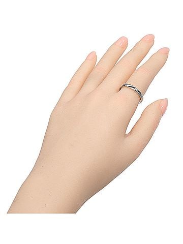Chanel Chanel Camellia Wedding Ring, Platinum 950, Approx. 6.28g. (view 2)