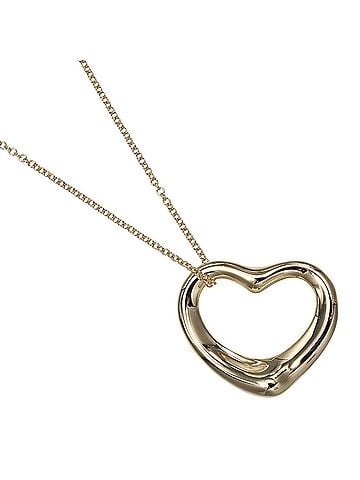 Tiffany & Co. Tiffany &amp; Co. Open Heart 22mm Necklace, 18K Yellow Gold, Approx. 7.11g. (view 1)